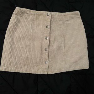 Corduroy mini skirt